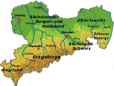 Ferienwohnung Sachsen Karte